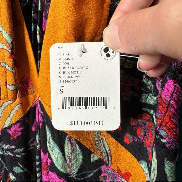 FREE PEOPLE "There She Goes" Floral Maxi Dress – Small – NWT - Picture 6 of 6